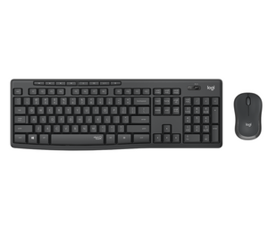 Tastiere + Maus Logitech MK295 Silent Wireless Combo Graphite QWERTY US, Black