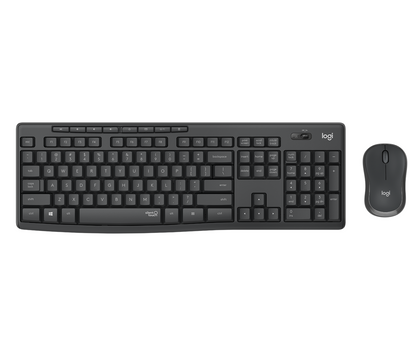 Tastiere + Maus Logitech MK295 Silent Wireless Combo Graphite QWERTY US, Black