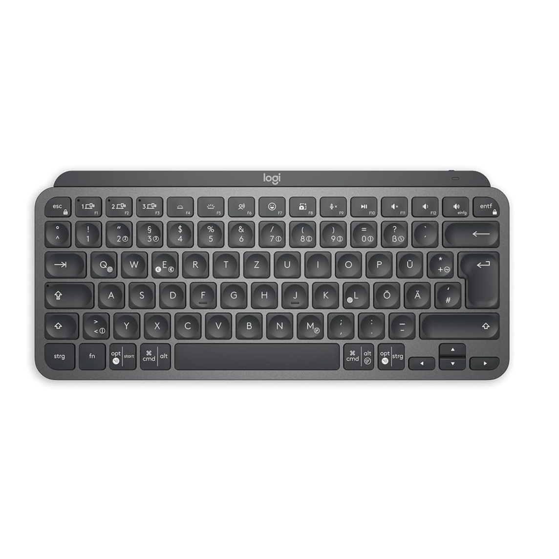 Tastierë Logitech MX Keys Mini Keyboard, Backlit, QWERTZ (German Layout) - Black
