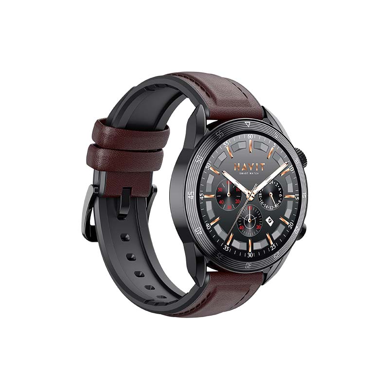 Orë e mençur Havit M9030 PRO 24 Hour Life Assistant Smart Watch (Brown)
