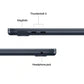 Laptop Apple MacBook Air 13.6 -inch M5, 10-core CPU, 8-core GPU, 16GB RAM, 512GB SSD - Midnight DE