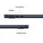 Laptop Apple MacBook Air 13.6 -inch M4, 10-core CPU, 8-core GPU, 16GB RAM, 256GB SSD - Midnight (Used)