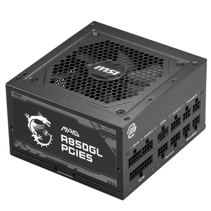Furnizues i energjisë MSI MAG A850GL PCIE5 II, 850 W - Black