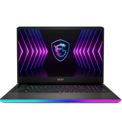 Laptop MSI Raider GE78 17.3-inch 240Hz Gaming Laptop, Intel Core i7-14700HX, NVIDIA GeForce RTX 4070, 16GB Memory, 1TB+512GB SSD, Core Black