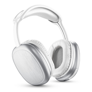 Kufje Music Sound MAXI 2 – Wireless Bluetooth Over‑Ear Headphones - White/Silver
