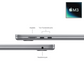 Laptop Apple MacBook Air 15.3-inch M3, 8-core CPU, 10-core GPU, 8GB RAM, 512GB SSD - Space Gray (Used)