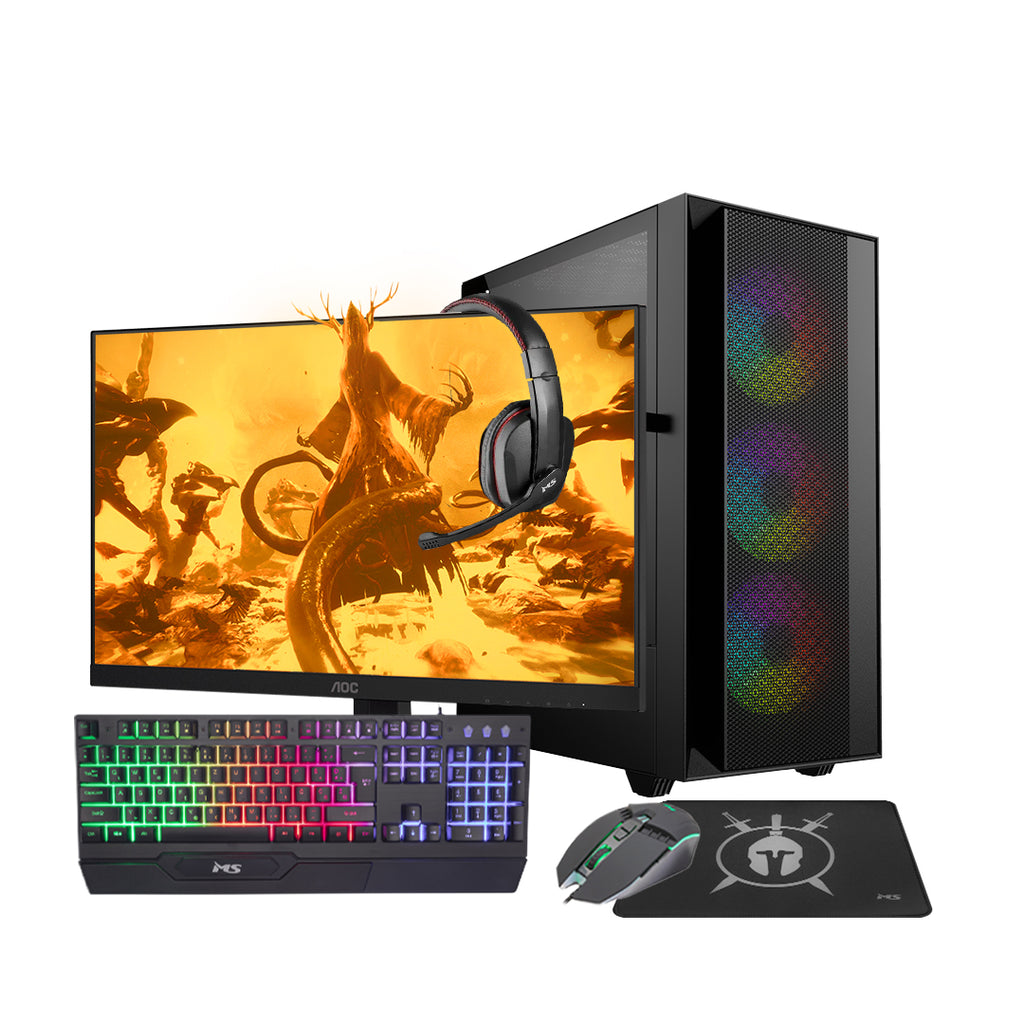 Kompjuter Build Bundle Matrix 4 - AMD Ryzen 5 5500, 16GB Ram DDR4, NVIDIA GeForce RTX 3050 6GB, 512GB SSD NVMe M.2
