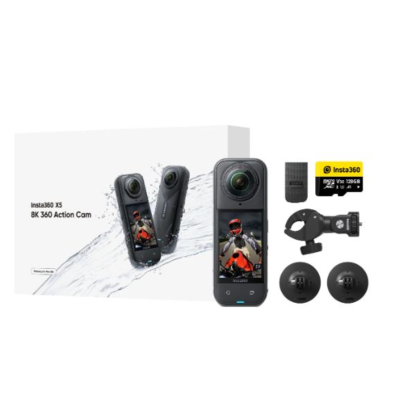 Kamerë, Insta360 X5 Motorcycle Bundle, Black