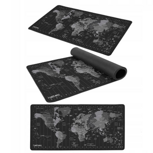 MausPad NATEC Time Zone Map XXL - Black