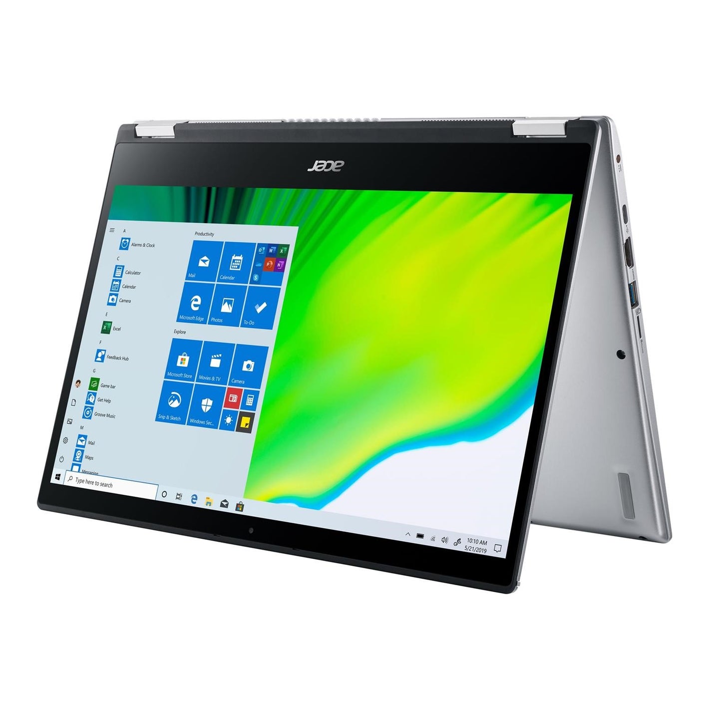 Laptop Acer Spin 3 SP314-21, 14-inch Touchscreen, AMD Ryzen 3 3250U, 8GB ram, DDR4 256GB SSD (Used)