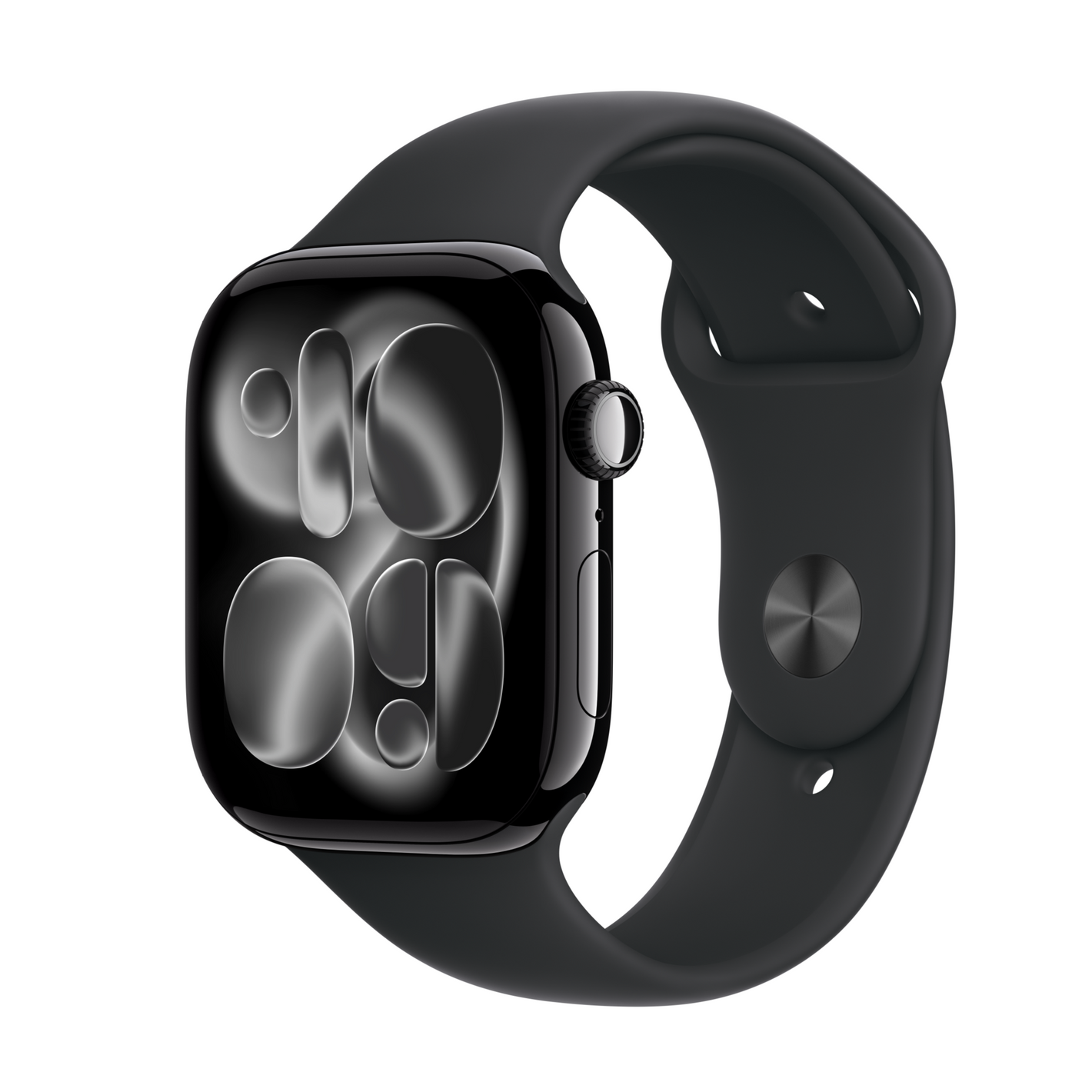 Orë Apple Watch Series 11 (GPS) 46mm Jet Black Aluminum Case with Black Sport Band - M/L, Black