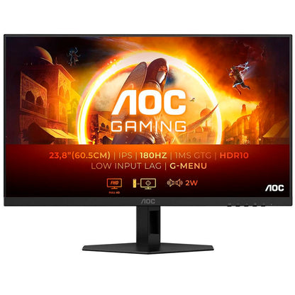 Monitor AOC Gaming 24G4XE 23.8-inch FHD, 180Hz, 1ms, IPS, 2x HDMI, HDCP, DisplayPort, Speakers - Zezë