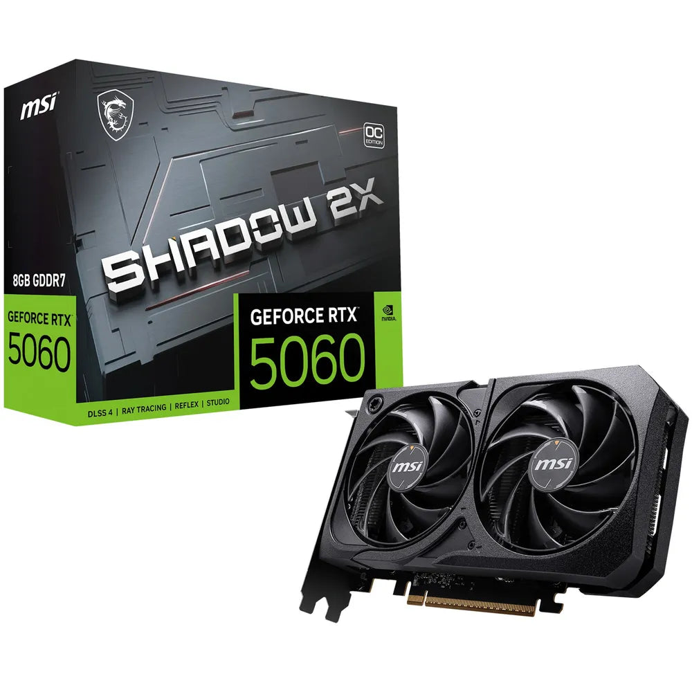Kartelë Grafike MSI GeForce RTX 5060 8GB Shadow 2x OC GDDR7