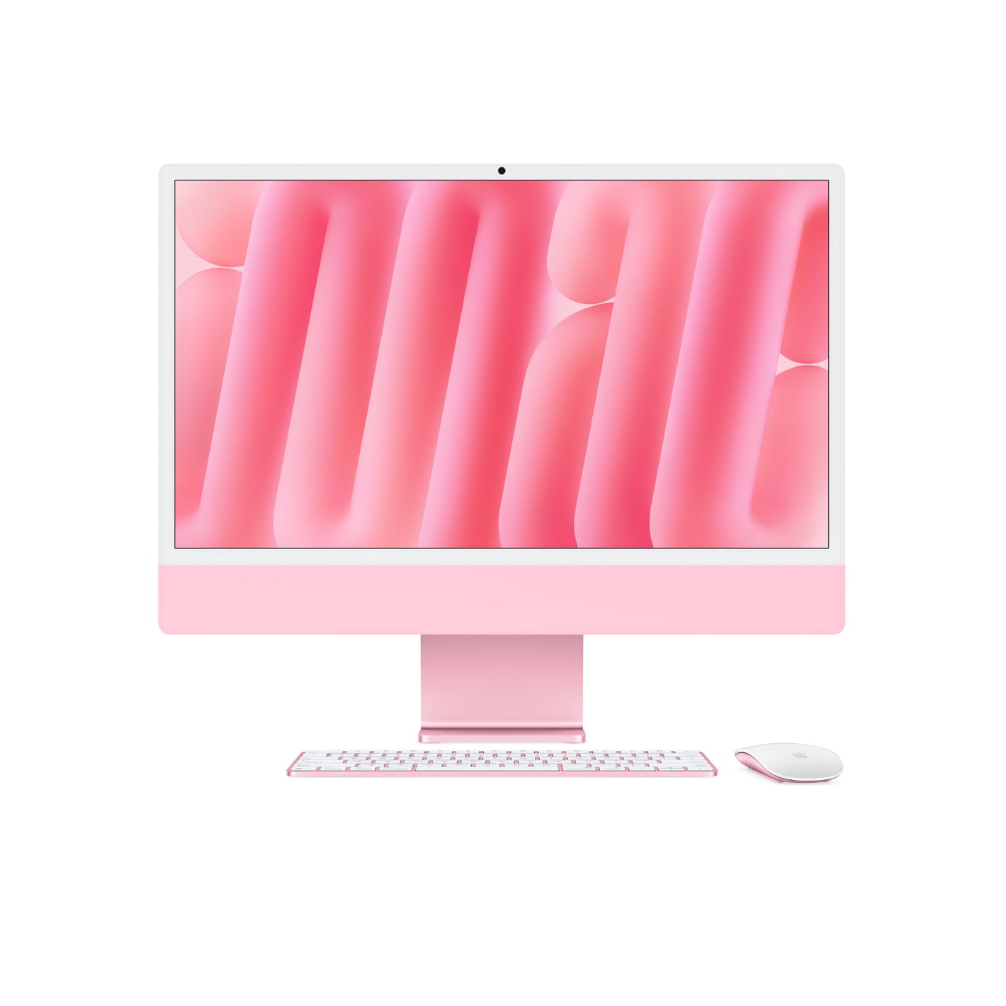 Kompjuter Apple iMac (24-inch 4.5K, M4, 2024) Chip M4, 8-Core CPU, 8-Core GPU, 16GB RAM, 256GB SSD - Red
