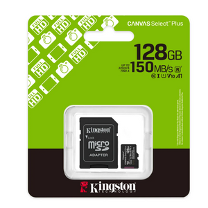 Disk SD Micro 128GB Kingston Canvas Select Plus + Adapter