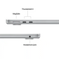 Laptop Apple MacBook Air 15-inch M5, 10-core CPU, 10-core GPU, 16GB RAM, 1TB SSD - Silver