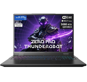 Laptop THUNDEROBOT Zero 16 Pro 16-inch QHD+ 360Hz Gaming Laptop, Intel Ultra 9 275HX, RTX 5080, 64GB DDR5, 2TB SSD, Black