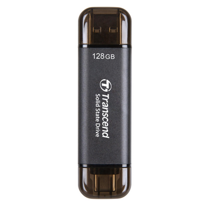 USB Transcend SSD External 128GB – Dual USB-A & USB-C