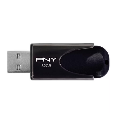 USB PNY Attache 4 Flash Drive USB 2.0 32GB - Black
