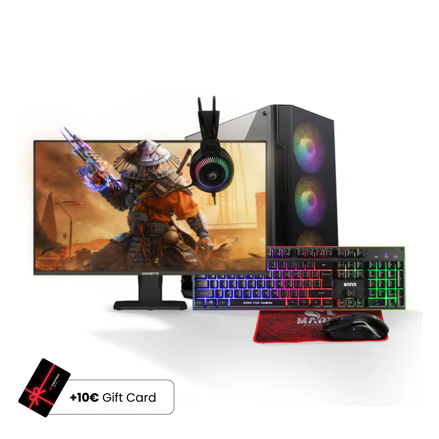 Kompjuter Build Bundle Matrix 4 - AMD Ryzen 5 5500, 16GB Ram DDR4, NVIDIA GeForce RTX 3050 6GB, 512GB SSD NVMe M.2