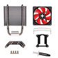 Ftohës XILENCE CPU K Cooler Intel, 92 mm PWM Fan - Red