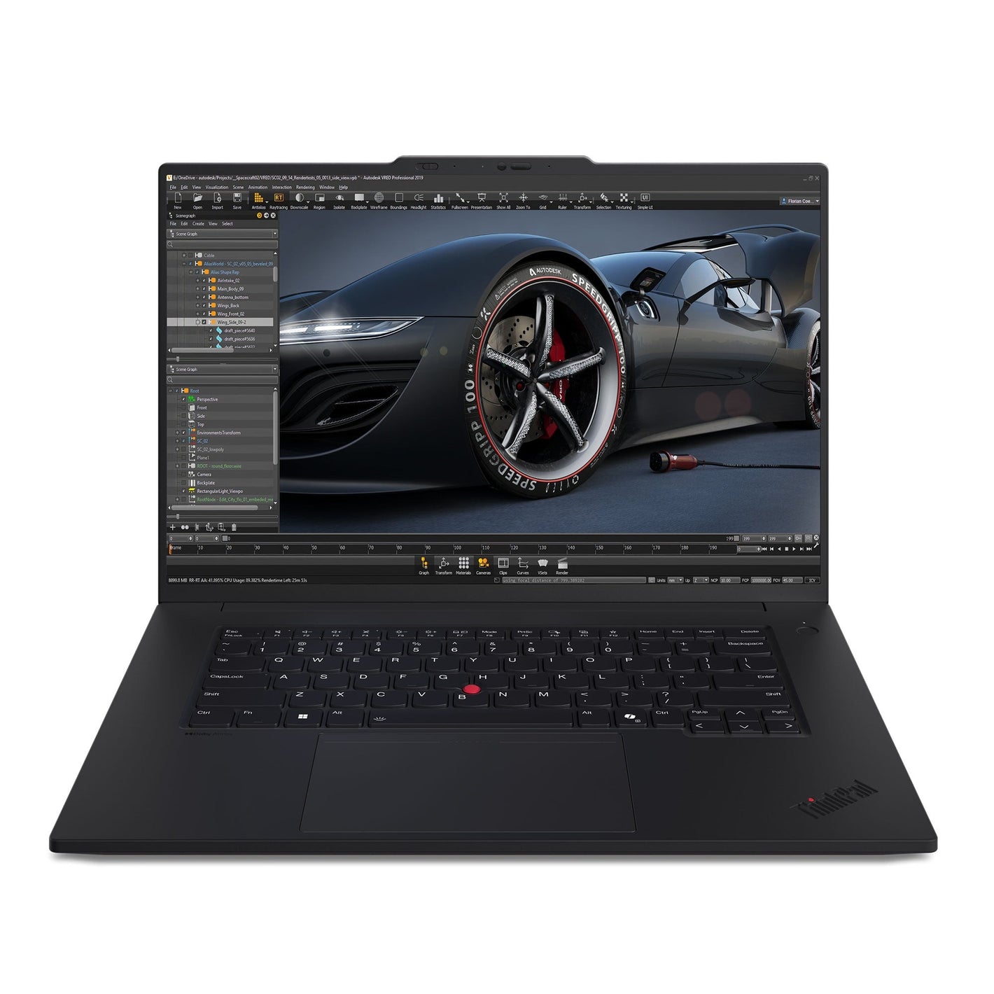 Laptop Lenovo ThinkPad P1 Gen 7, 16-inch, WQUXGA, Touchscreen, Intel Ultra 7 165H vPro (22 CPUs), 64GB, NVIDIA® RTX 3000 8GB, 2TB - Zezë