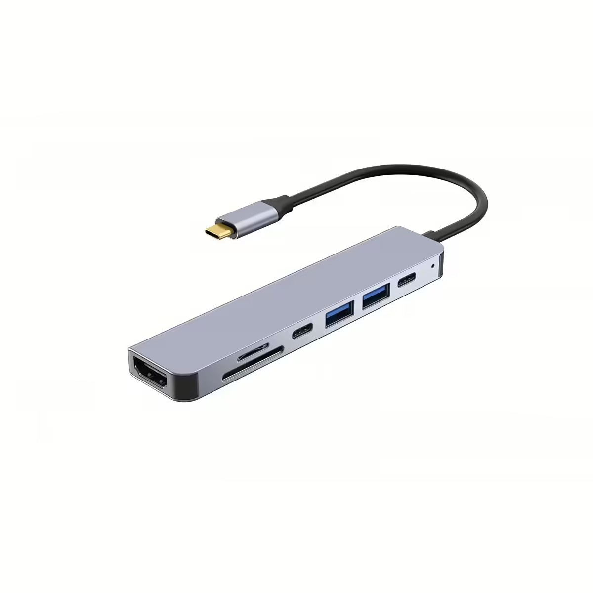 Konvertor IBOX USB HUB IUH3SL4K SLIM (USB3.2, HDMI, PD100W)