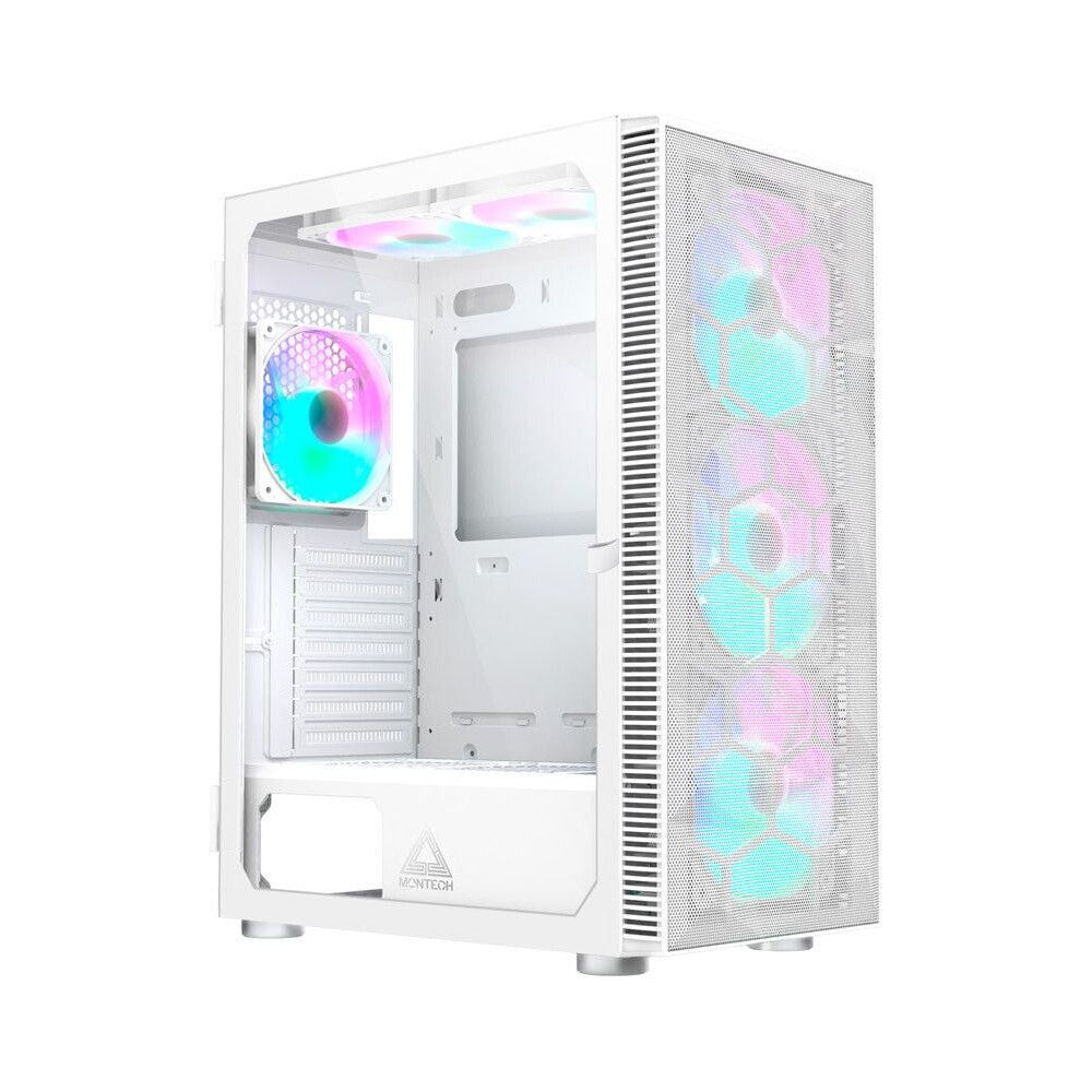 Case Montech Gaming Case X3 Mesh, 6 fans White