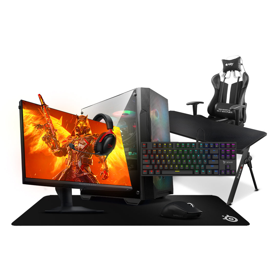 Gaming Bundle Elite - AMD Ryzen 7 5700X3D, 16GB Ram DDR4, NVIDIA GeForce RTX 4060 8GB, 512GB SSD NVMe M.2