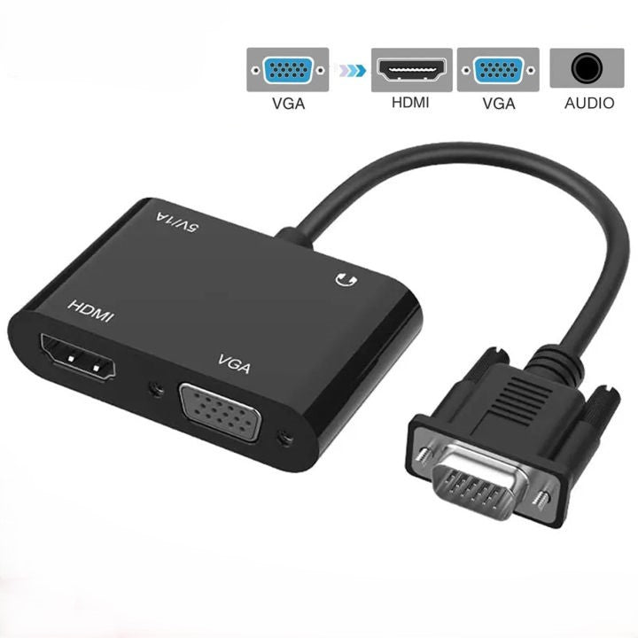 Konvertor VGA to HTDV+VGA Adapter, Audio - Zezë