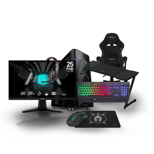 Gaming Bundle Gladiator - AMD Ryzen 5 5500, 16GB Ram DDR4, NVIDIA GeForce GTX 3050 6GB, 512GB SSD NVMe M.2