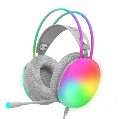 Kufje INCA Gaming Headset IGK-X8Y 7.1, USB, RGB-LED mint