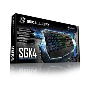 Tastierë Sharkoon Gaming Keyboard Skiller SGK4 Wired - Black